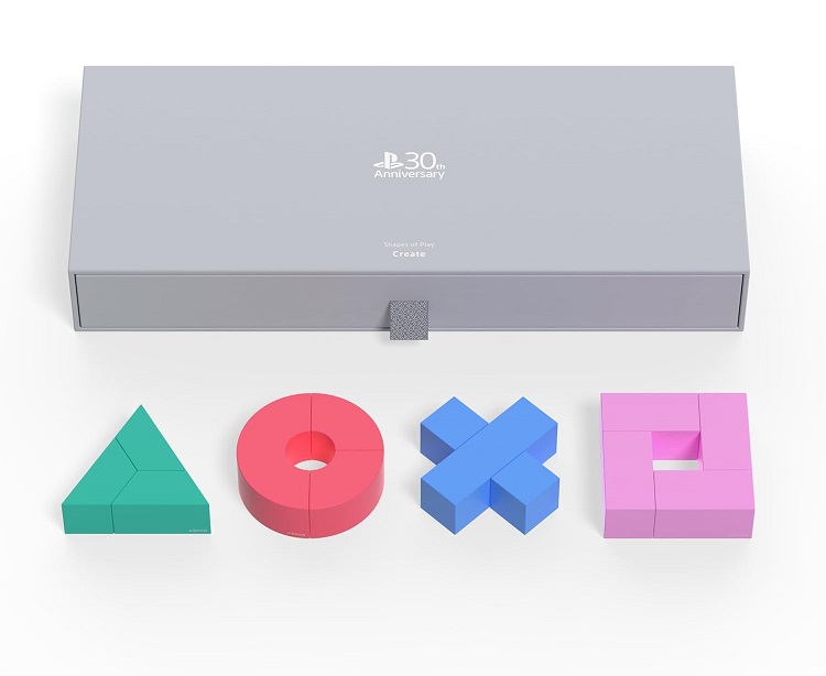 【新品】1週間以内発送【限定】SHAPES OF PLAY: CREATE (シェイプス オブ プレイ：クリエイト)（PSOP-10002）　プレイステーション30周年記念 磁石式ブロック おもちゃ インテリア ソニー SONY