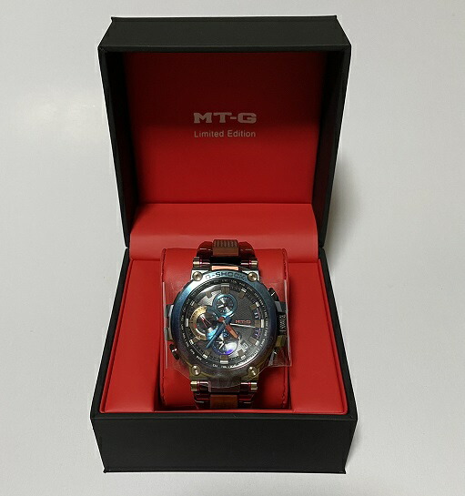 【未使用品】【即納】カシオ Casio【MTG-B1000VL-4APR】ソーラー電波腕時計 G-SHOCK MT-G レッド Gショック 火山雷|SPW店
