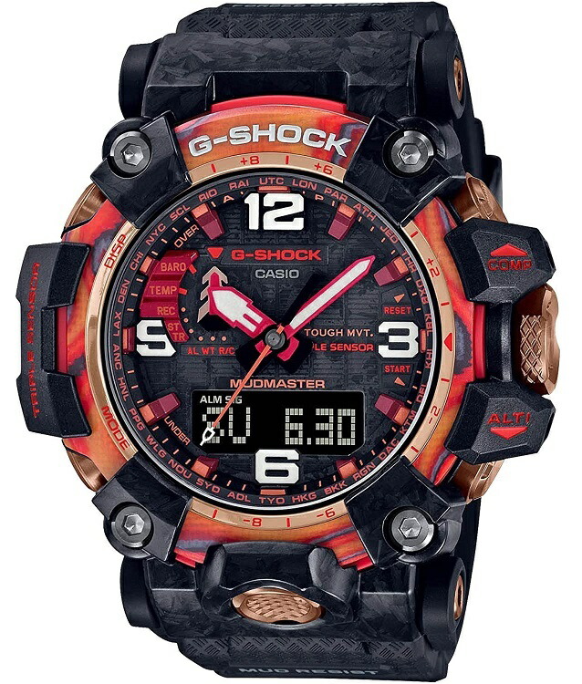 【未使用品】1週間以内発送　カシオ ジーショック CASIO G-SHOCK 40th Anniversary Flare Red MUDMASTER GWG-2040FR-1AJR メンズ ブラック フレアレッド G-SHOCK40周年記念 腕時計 プレゼント クリスマス｜SPW店