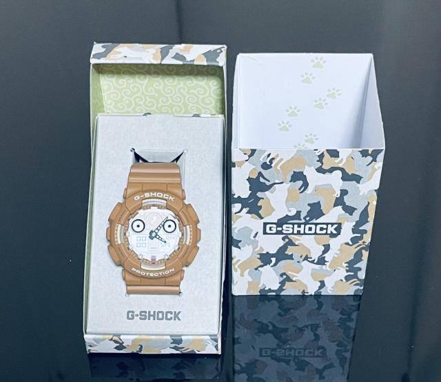 【未当て嵌める品】【即納】 国内定め事品 押さえるひな形 カシオ CASIO G-SHOCK ジーショック GA-100SHB-5AJR 柴犬 赤柴 ウオッチ 御覧になる 想い浮かべる 日本 柴犬ひな形ひな形 しばいぬ しばけん