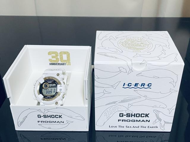 【未使用品】【即納】カシオ CASIO G-SHOCK ジーショック GW-8201K-7JR　Love The Sea And The Earth　Gショック フロッグマン FROGMAN 腕時計 メンズ ICERC Japan コラボレーションモデル イルカ クジラ 53,999円