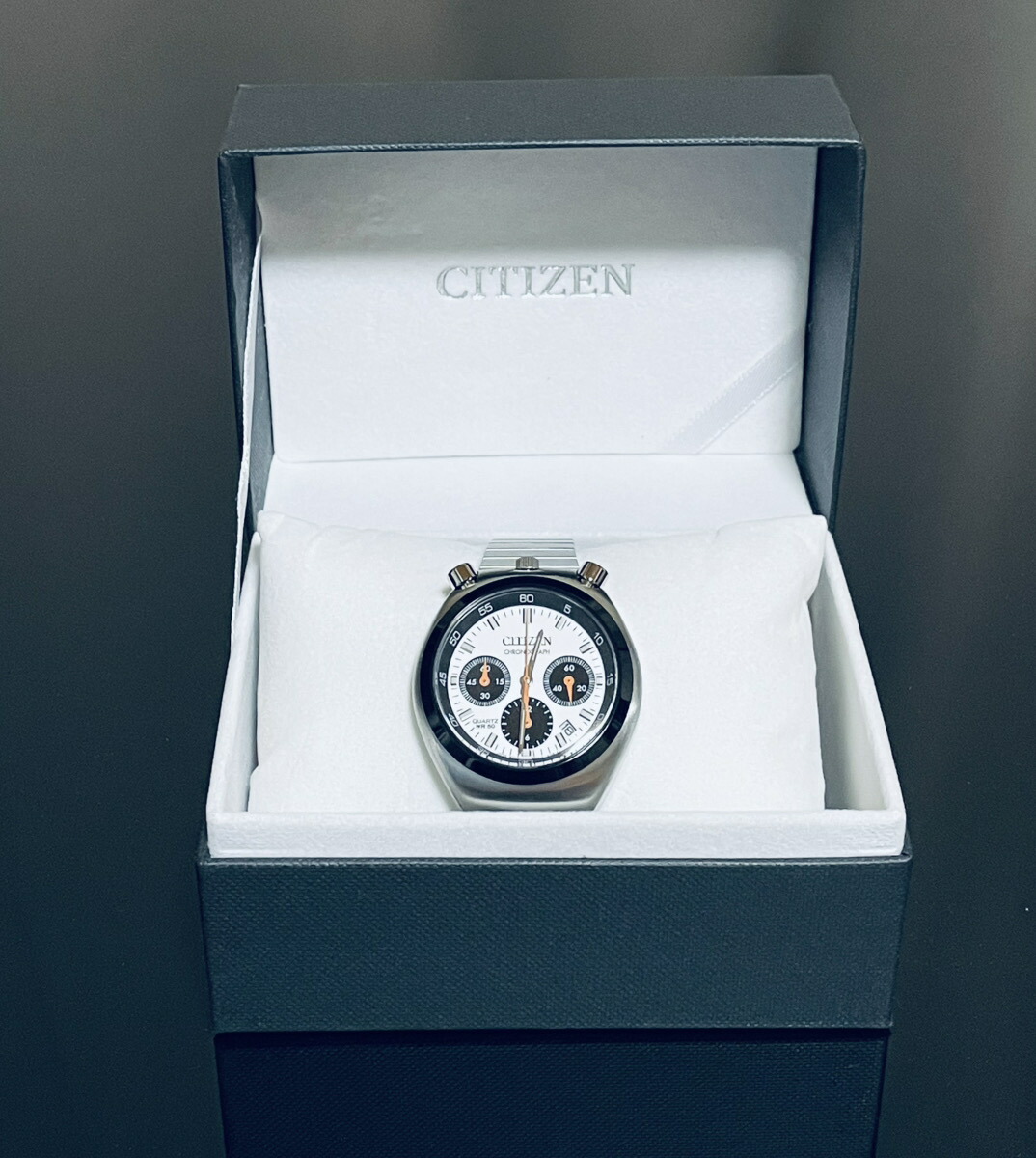 【未当てはめる品】【即納】シチズン寄せあわせ CITIZEN COLLECTION レコード盤下げ札 ツノクロノ RECORD LABEL TSUNO CHRONO AN3660-81A ウオッチ メンズ 白いこと CITIZEN シチズン