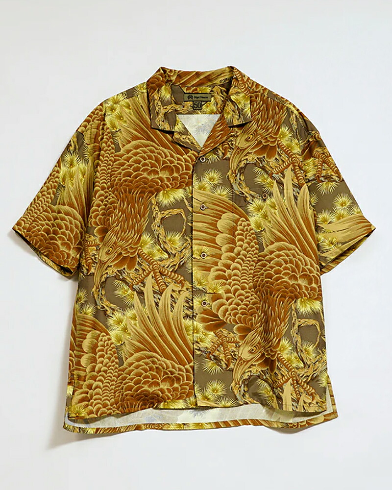 ナイジェル・ケーボン ALOHA SHIRT EAGLE OTHER アロハシャツ NIGEL CABOURN
