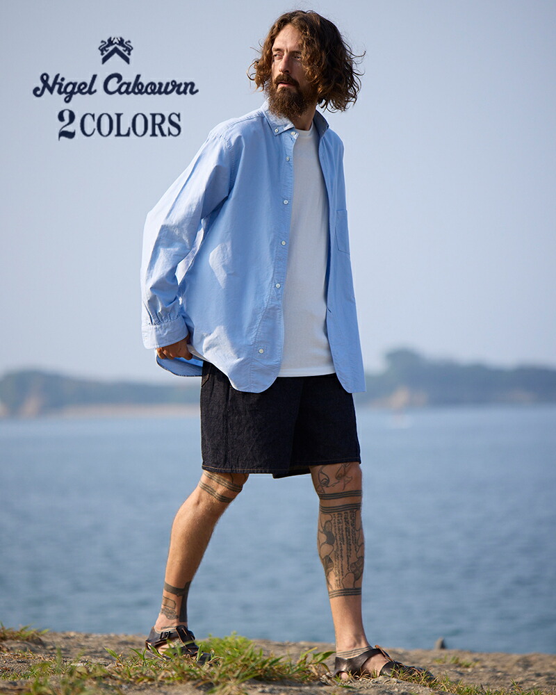 ナイジェル・ケーボン (SIZE:W30-W36) NEW GYM PANT LOOSE DENIM 2 COLORS MAIN LINE NIGEL CABOURN