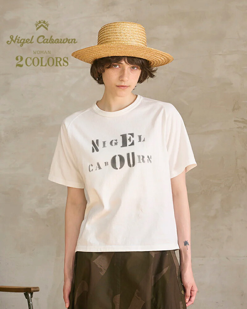 ナイジェル・ケーボン ウーマン NIGEL CABOURN PRINT T-SHIRT 2 COLORS NIGEL CABOURN WOMAN ｜SPEEDWAY 10,164円