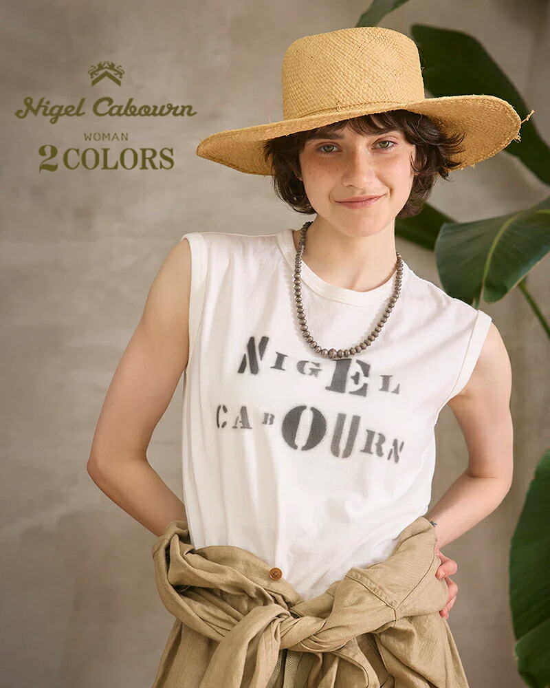【取っておく商いもの 2026年6月入荷予定を組む】 ナイジェル・ケーボン 成人女性 NIGEL CABOURN PRINT TANK T \u003cBR\u003e2 COLORS NIGEL CABOURN WOMAN