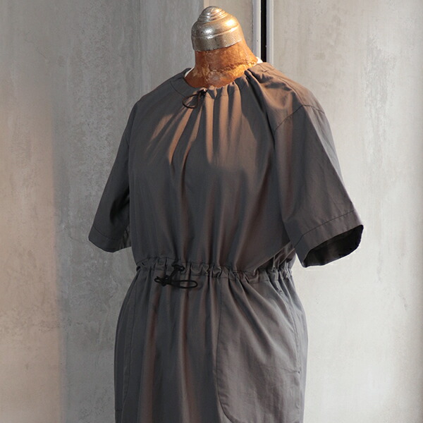 《SALE/セール》 ナイジェル・ケーボン ウーマン SHORT SLEEVE DRESS COTTON BROAD SUMIKURO NIGEL CABOURN WOMAN |SPEEDWAY