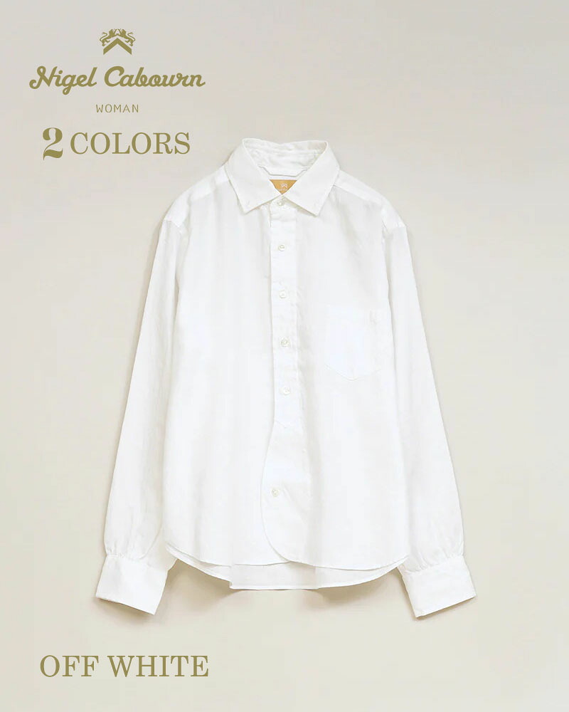 ナイジェル・ケーボン ウーマン BRITISH OFFICERS SHIRT TYPE 2 HEMP 2 COLORS NIGEL CABOURN WOMAN