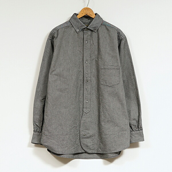 Nigel Cabourn 総柄　ナイジェルケーボン　英国製　イギリス製　シャツ 8002-00-10000-navy-1.jpg