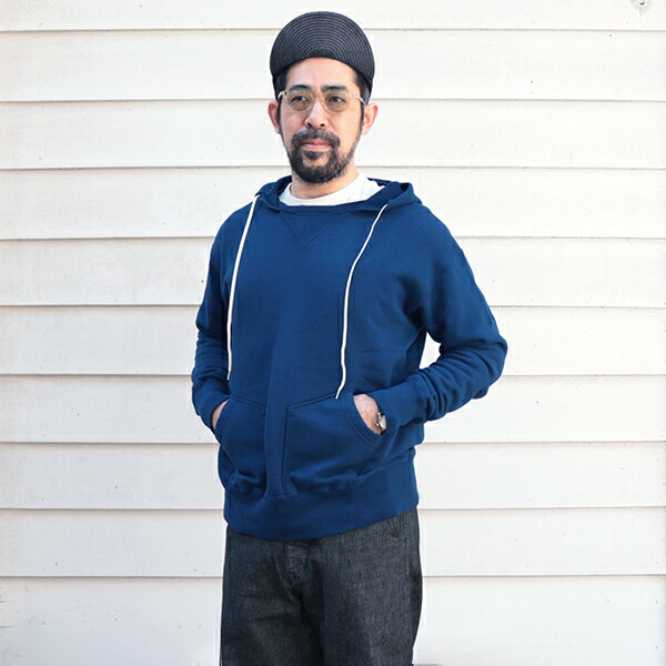《SALE/セール》 ライト スタッフ TITAN 11oz LOOPWHEEL DOUBLE-V AFTERHOOD SWEAT SHIRT BLUE THE RITE STUFF
