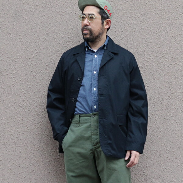 コロナ ユーティリティ SHERRY TRAVELERS SPORTS COAT HIGH DENSITY COTTON GABARDINE MIDNIGHT NAVY THE CORONA UTILITY