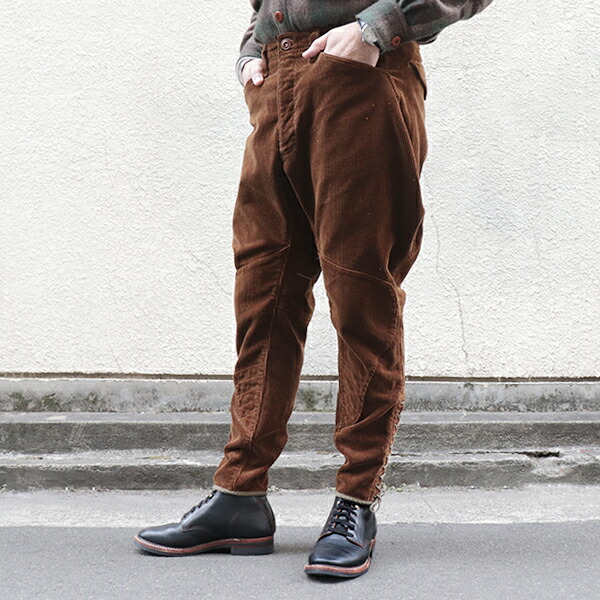 フリーホイーラーズ (SIZE: W30-W36) MILWAUKEE RIDING BREECHES ORIGINAL HEAVY CORDUROY DARK MOCHA BROWN FREEWHEELERS |SPEEDWAY