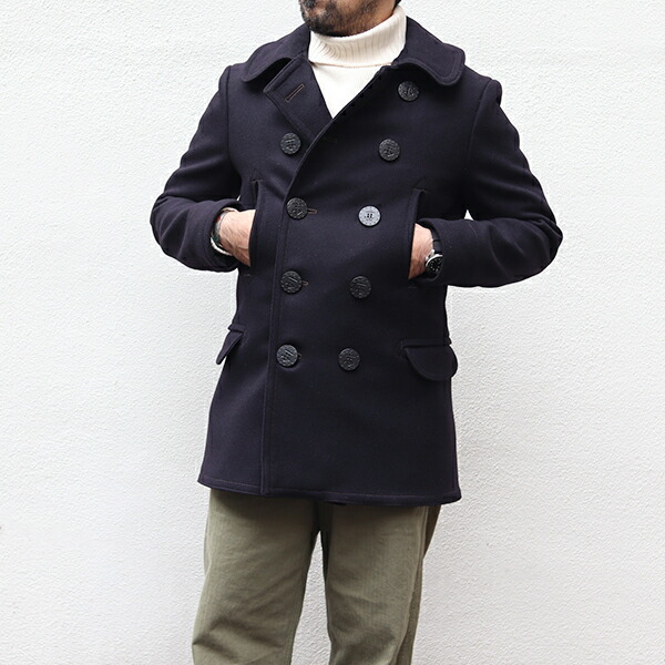 ザ　リアルマッコイズ　　13スターボタン　ピーコート　　（フリーホイーラーズ） ザ リアルマッコイズ U.S. NAVY PEA COAT (WWII) ピーコート