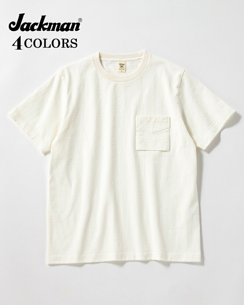 ジャックマン DOTSUME POCKET T-SHIRT 5 COLORS 度詰めTee ポケットTee JACKMAN ｜SPEEDWAY 8,954円