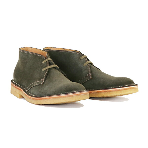 ジョン ロフグレン ブーツ製造会社 MILITARY DESERT BOOTS JAPANESE SUEDE OLIVE JOHN LOFGREN BOOTMAKER