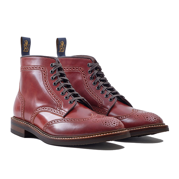 ジョン ロフグレン ブーツ製造業者 GLOVER BROGUES SHINKI HIKAKU SHELL CORDOVAN RED BROWN JOHN LOFGREN BOOTMAKER