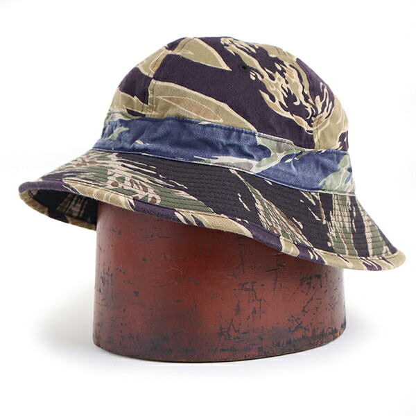 お父ちゃん ヌイ × ミリタリア 1911 CRAZY TIGER BOONIE HAT TIGER CAMO PAPA NUI × MILITARIA 1911