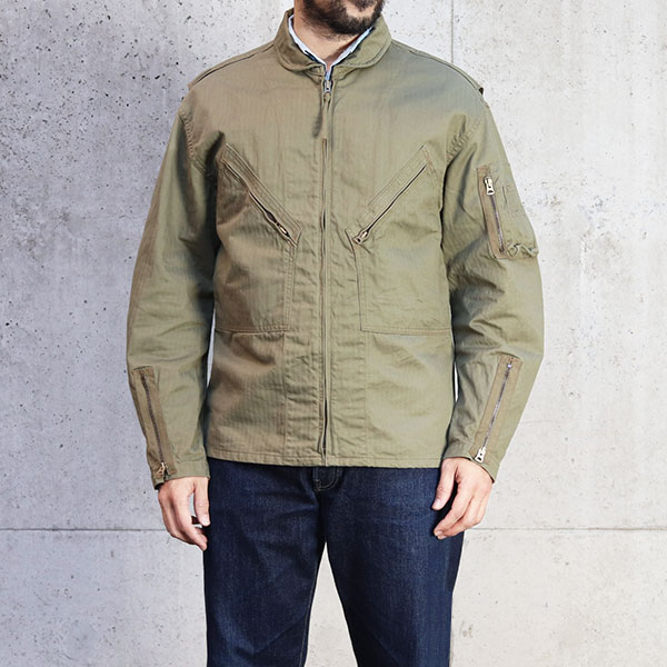 お父ちゃん・ヌイ ATOLL FLYERS JACKET OLIVE HBT PAPA NUI
