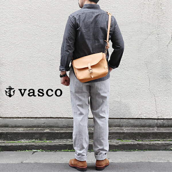【楽天市場】VASCO LEATHER POSTMAN SHOULDER BAG PLAIN MODEL SMALL SIZE NATURAL MADE IN JAPAN ポストマンバッグ