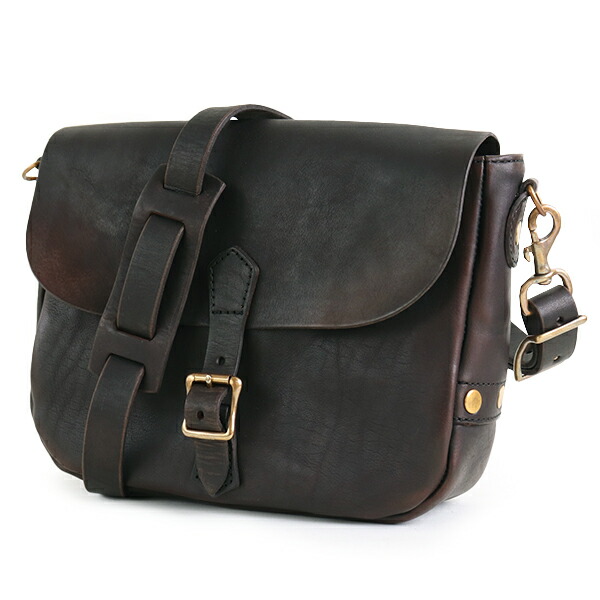 ヴァスコ LEATHER POSTMAN SHOULDER BAG PLAIN MODEL BLACK SMALL SIZE ショルダーバッグ VASCO