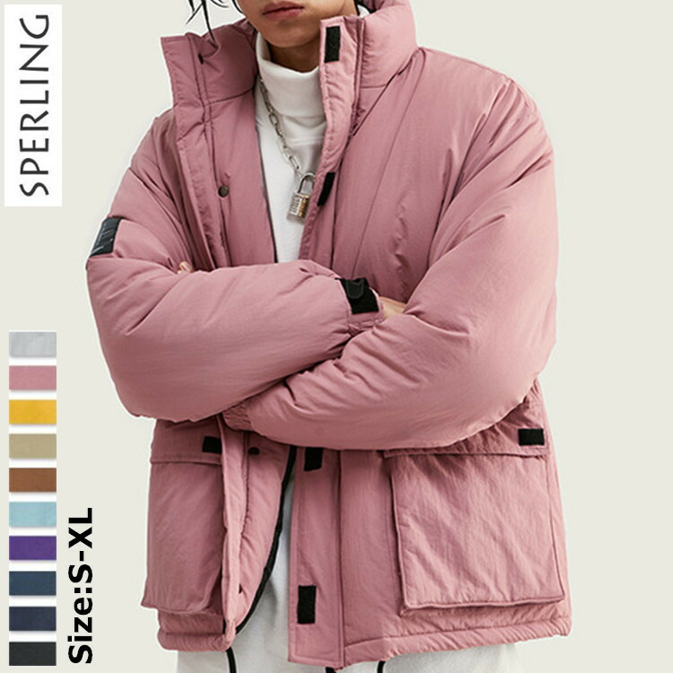 再再販 ナイロン ハイネック ショートコート ダウン風 中綿コート メンズ カジュアル ビジネス オフィス 秋 冬 秋冬 冬服 冬物 アウター 中綿ジャケット 軽量 厚手 撥水 防寒 高級 ブラック 黒 グレー メンズファッション メンズ 海外輸入 Alrayah Org