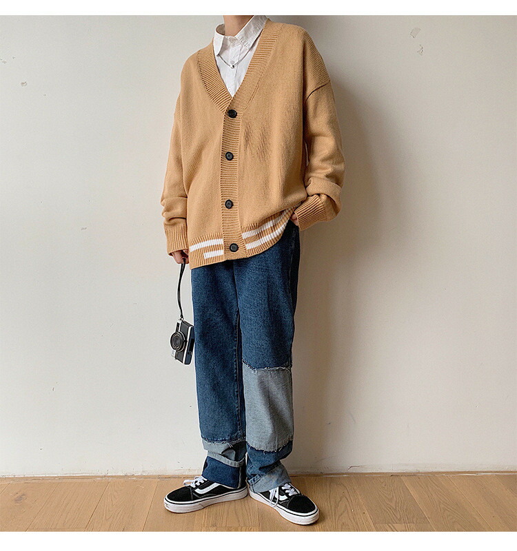 楽天市場 送料無料 メンズ カーディガン Cardigan ニット ニットカーディガン コート 無地 男女兼用 学生 スクール シンプル 羽織り 長袖 美男コーデ 春服 セーター 長袖ジャケット おしゃれ ストレッチ 細身 タイト 春 秋 アウター 羽織り 大人 上品 秋物 秋用 Sperling