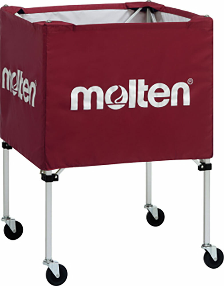 【7月26日2時まで 最大4％OFFクーポン＆P最大10倍】 モルテン molten ボールカゴ 中 屋外用 エンジ 赤 レッド 屋外使用 屋外 ボール出し 練習 折りたたみ サッカー 大型キャスター フットサル グラウンド 練習 学校 BK0022E｜ゴトウスポーツ（SPG-SPORTS）
