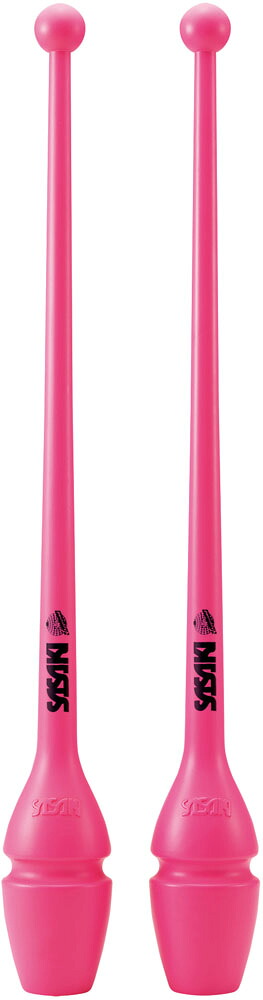 【4月10日まで 最大4％OFFクーポン＆P最大10倍】 ササキ SASAKI 新体操 ラバークラブ F.I.G.認定品 M-34H-F 44cm ジョイントホール加工 投げやすい ダブルロック こん棒 棒 エクササイズ ジム 練習 トレーニング M34HF FRP