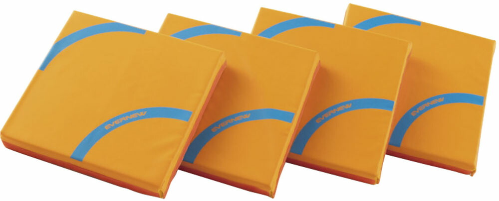 エバニュー EVERNEW 【メーカー直送品】 ランダムソフトマット 4枚組 学校体育 体育 部活 授業 クラブ チーム 柔らかい ETE204