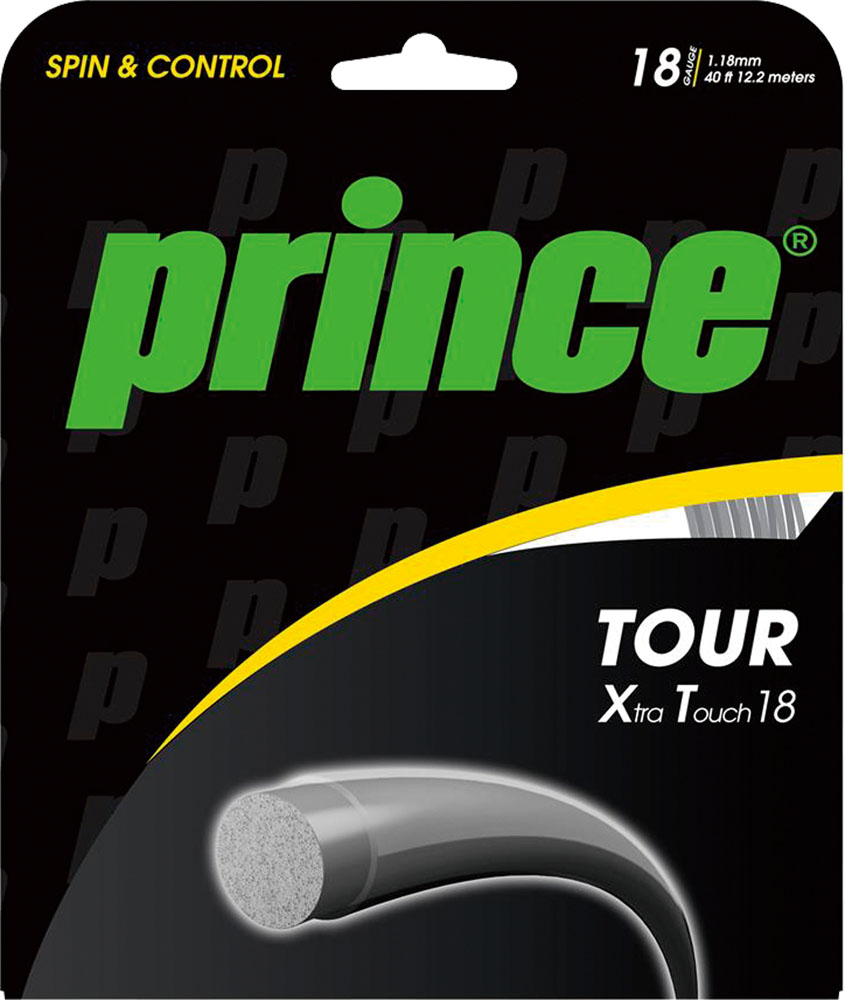 【4月14日20時から 最大4％OFFクーポン＆P最大10倍】 プリンス Prince テニス TOUR XT 18 ブラック 硬式 ガット ストリング 部活 クラブ ポリガット ポリエステル 超極細ゲージ スピン性能 飛びの良さ 試合 練習 大会 7J912020
