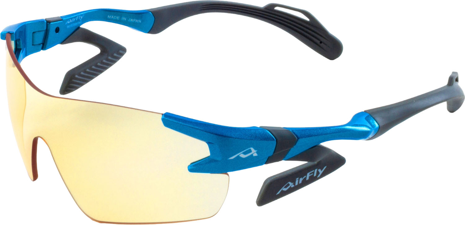 【4月14日20時から 最大4％OFFクーポン＆P最大10倍】 エアフライ Airfly スポーツサングラス AF-301 C-35 ES50 e-Sports ブルーライトカット 熱中症対策 反射防止コート 紫外線透過率0.1 デスクワーク AF301C3550