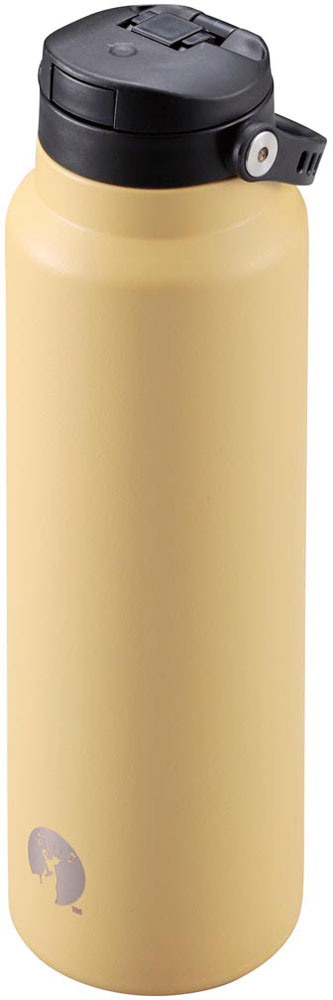 キャプテンスタッグ CAPTAIN STAG アウトドア HDワンタッチボトル1000 コヨーテタン 1L 水筒 容器 ステンレス 保温 保冷 真空二重構造 持ち運び 学校 オフィス マイボトル ワンポイント ロゴ UE3551
