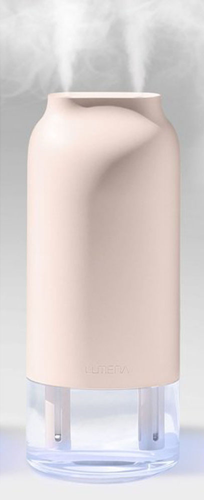 【4月18日まで 最大4％OFFクーポン＆P最大10倍】 ルーメナー LUMENA アウトドア コードレス加湿器 H3+ ピンク 卓上 おしゃれ プレゼント 小型 オフィス ミニ ポータブル ライト 持ち運び コードレス 充電式 省エネ 手入れ簡単 LUMENAH3P