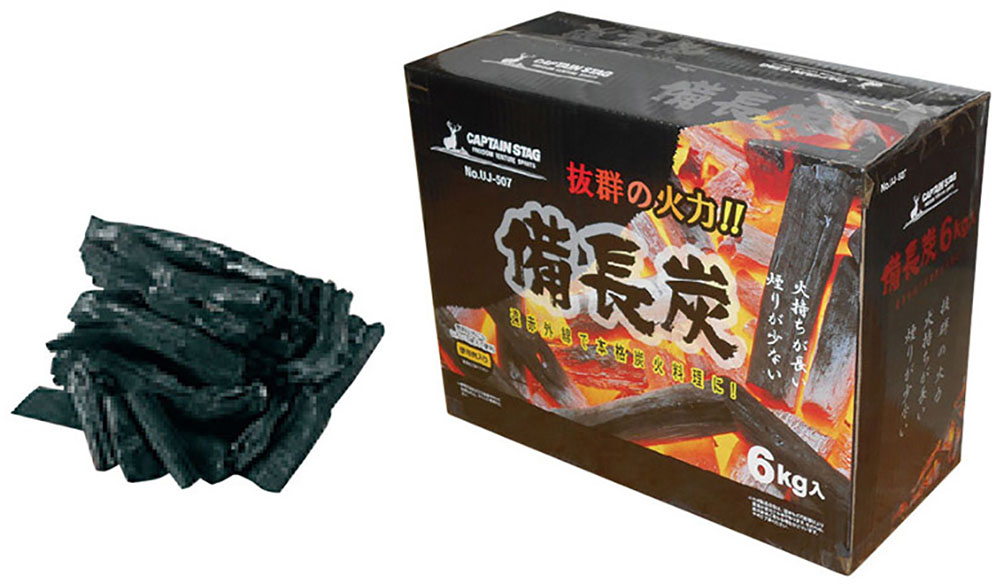 【4月10日まで 最大4％OFFクーポン＆P最大10倍】 キャプテンスタッグ CAPTAIN STAG アウトドア 備長炭 6kg入 UJ0507