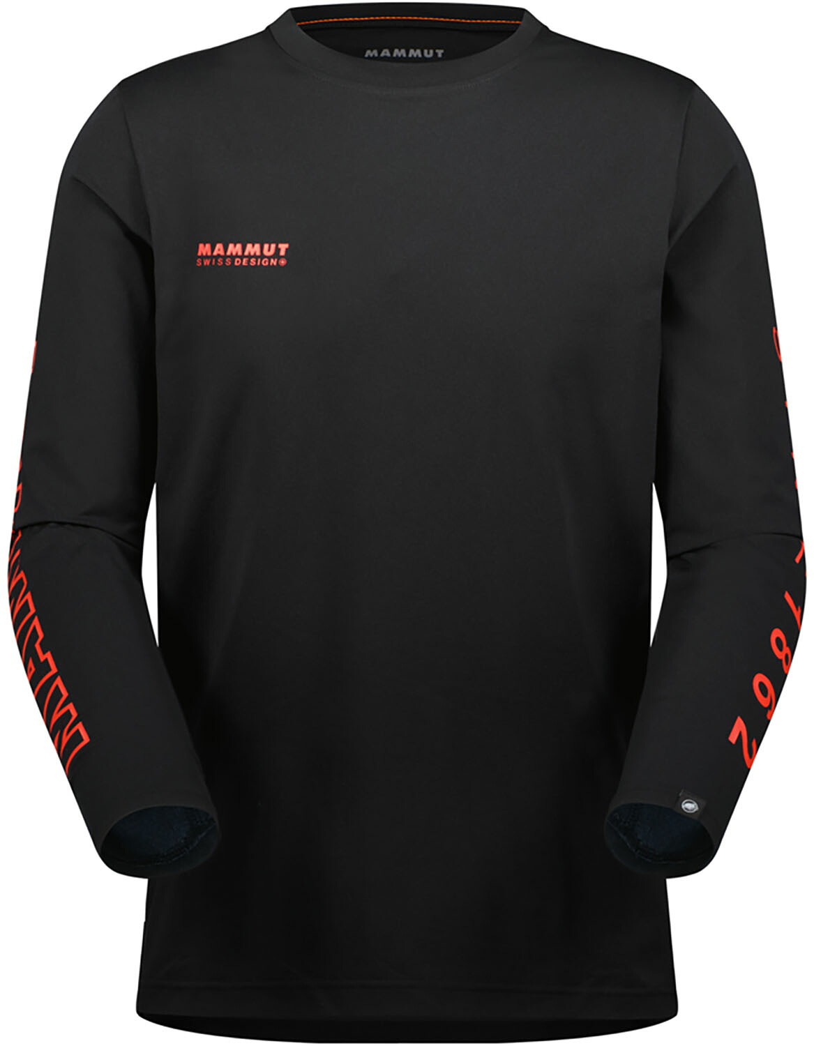 【4月10日まで 最大4％OFFクーポン＆P最大10倍】 マムート MAMMUT アウトドア QD ロゴ プリント ロングスリーブ Tシャツ アジアンフィット メンズ 男性 長袖Tシャツ 速乾 お出かけ 旅行 ハイキング 買い物 1016-01030 101601030 00756