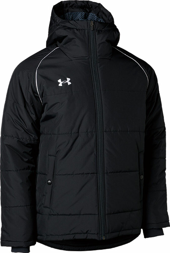 【7月26日2時まで 最大4％OFFクーポン＆P最大10倍】 アンダーアーマー UNDER ARMOUR UAチーム インサレーテッド ジャケット メンズ レディース アウター 上着 ジャンパー フーディー 防寒 トレーニング 運動 練習 部活 クラブ シンプル 1381848 001｜ゴトウスポーツ（SPG-SPORTS）