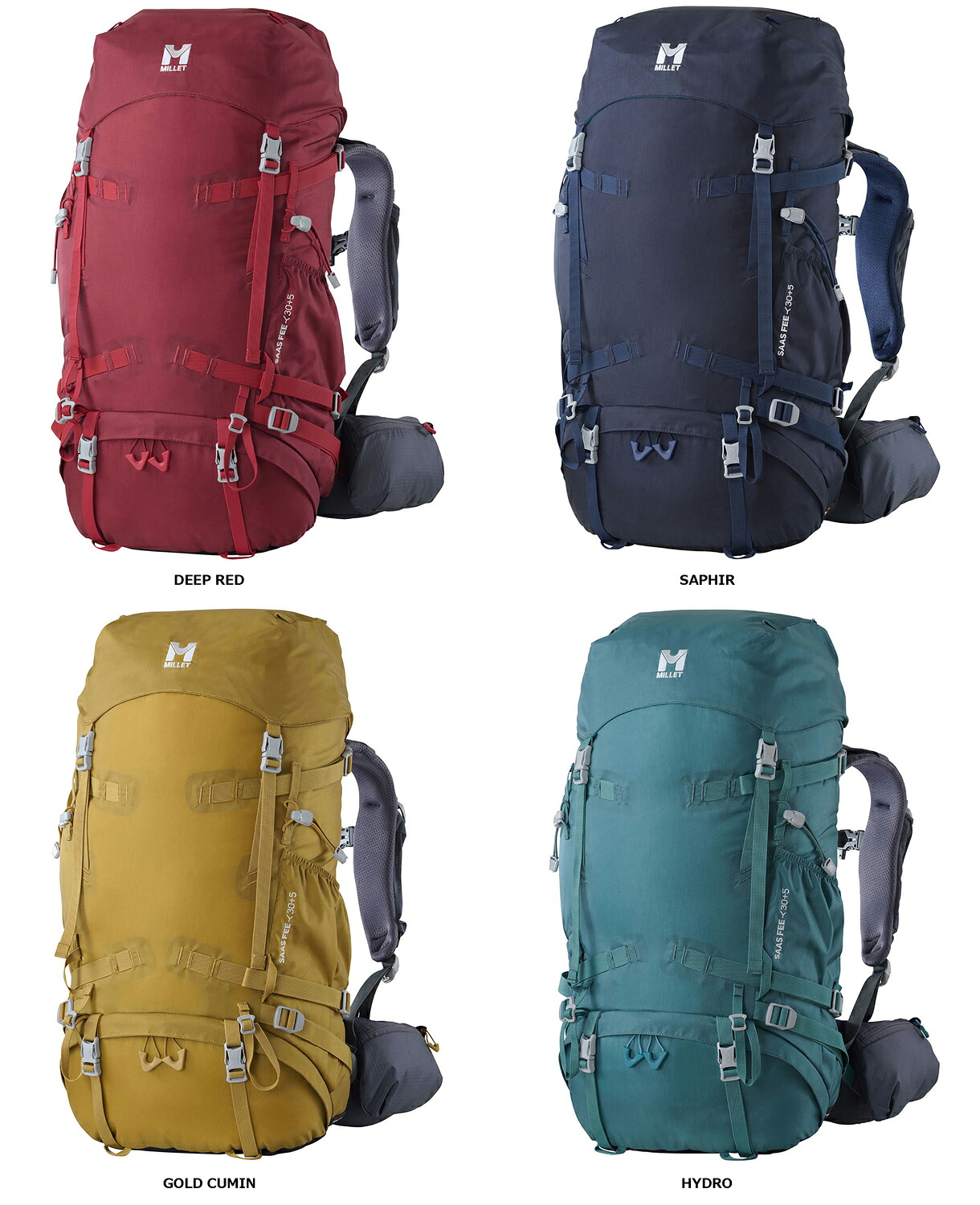 【7月26日2時まで 最大4％OFFクーポン＆P最大10倍】 ミレー MILLET アウトドア サース フェー NX 30+5 W SAAS FEE レディース リュック バックパック ザック バッグ 鞄 かばん 登山 ハイキング トレッキング 撥水 MIS0757｜ゴトウスポーツ（SPG-SPORTS）
