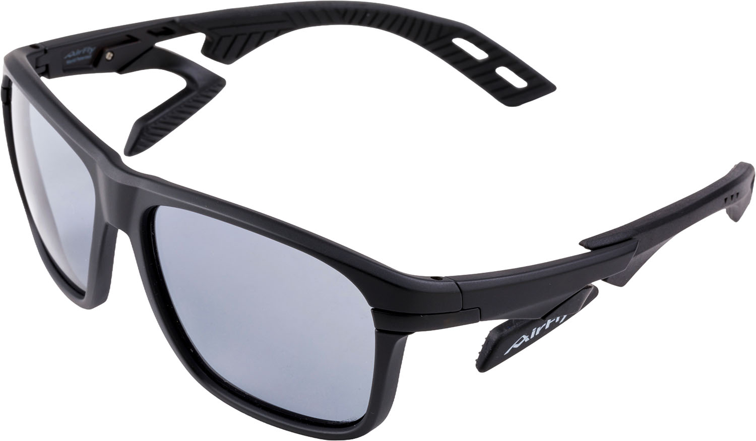【4月14日20時から 最大4％OFFクーポン＆P最大10倍】 エアフライ Airfly AF-402マルチパーパス ブラックマット×スモーク 世界特許取得 鼻パッドがない サングラス スポーツサングラス 反射光 カット 軽量 熱中症対策 眼鏡 AF402C1