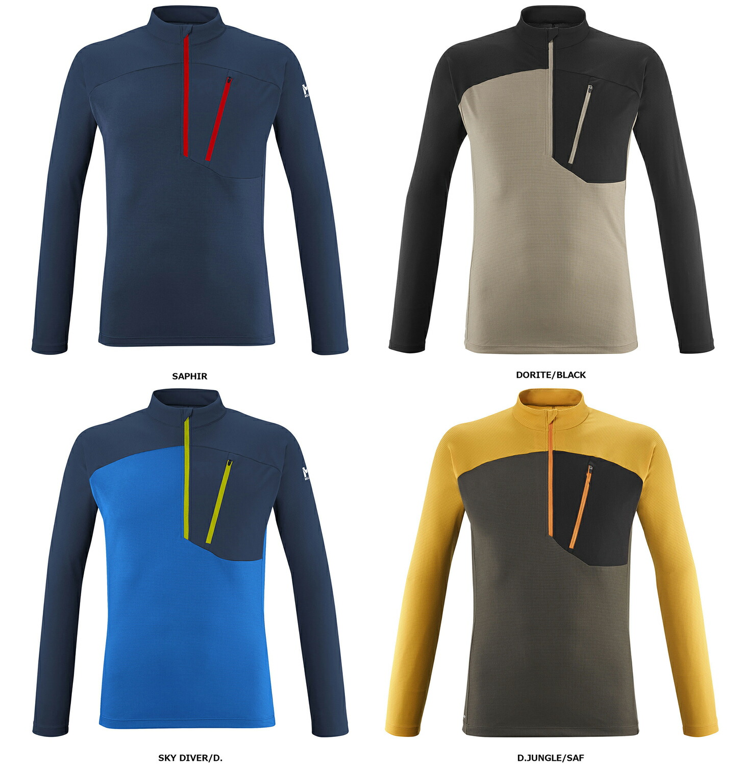 【楽天市場】【1月18日 最大4％OFFクーポン＆P最大10倍】 ミレー MILLET アウトドア 長袖Tシャツ メンズ モルフォ ジップ