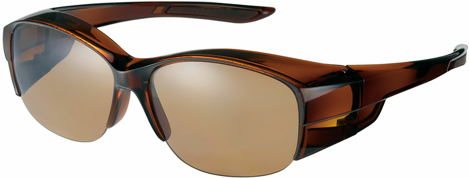 【4月10日まで 最大4%OFFクーポン&P最大10倍】 スワンズ SWANS オーバーグラス Over Glass ハーフリム 偏光レンズモデル OG5-0065 サングラス メンズ レディース メガネの上から UVカット 熱中症対策 OG50065 BRCL