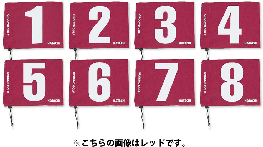 【4月18日まで 最大4％OFFクーポン＆P最大10倍】 ハタチ HATACHI グラウンド・ゴルフ用旗 8ホールセット BH5001S 45