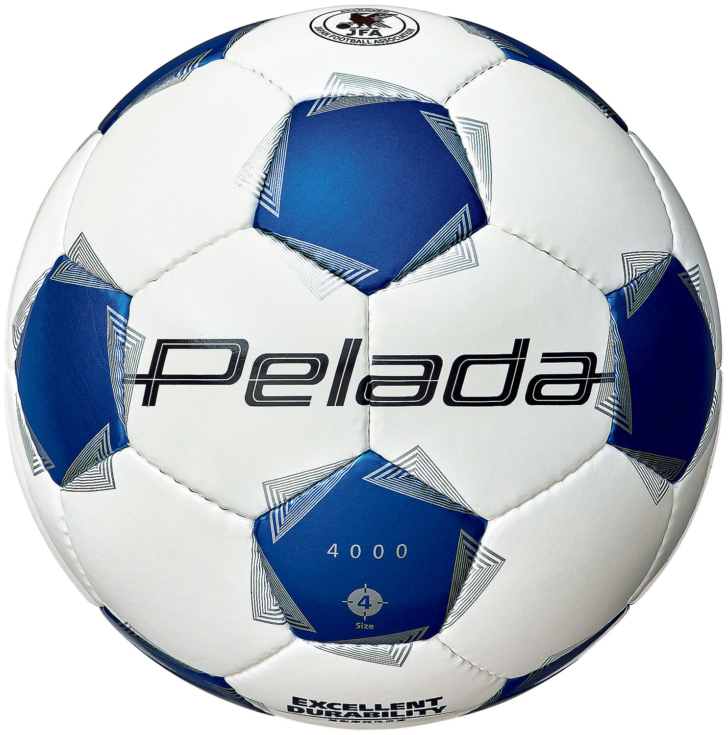 【4月20日 最大4％OFFクーポン＆P最大10倍】 モルテン molten サッカー ペレーダ 4000 4号 白青 ホワイト 4号球 サッカーボール フットボール 検定球 公式球 グラウンド 小学生 人工皮革 練習 クラブ 部活 スクール F4K4000WB