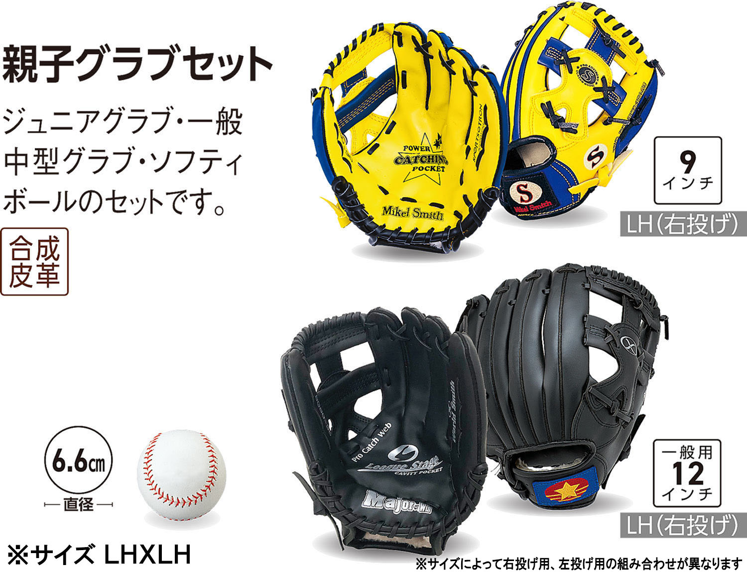 【4月10日まで 最大4％OFFクーポン＆P最大10倍】 ユニックス UNIX 親子グラブセット BX8900