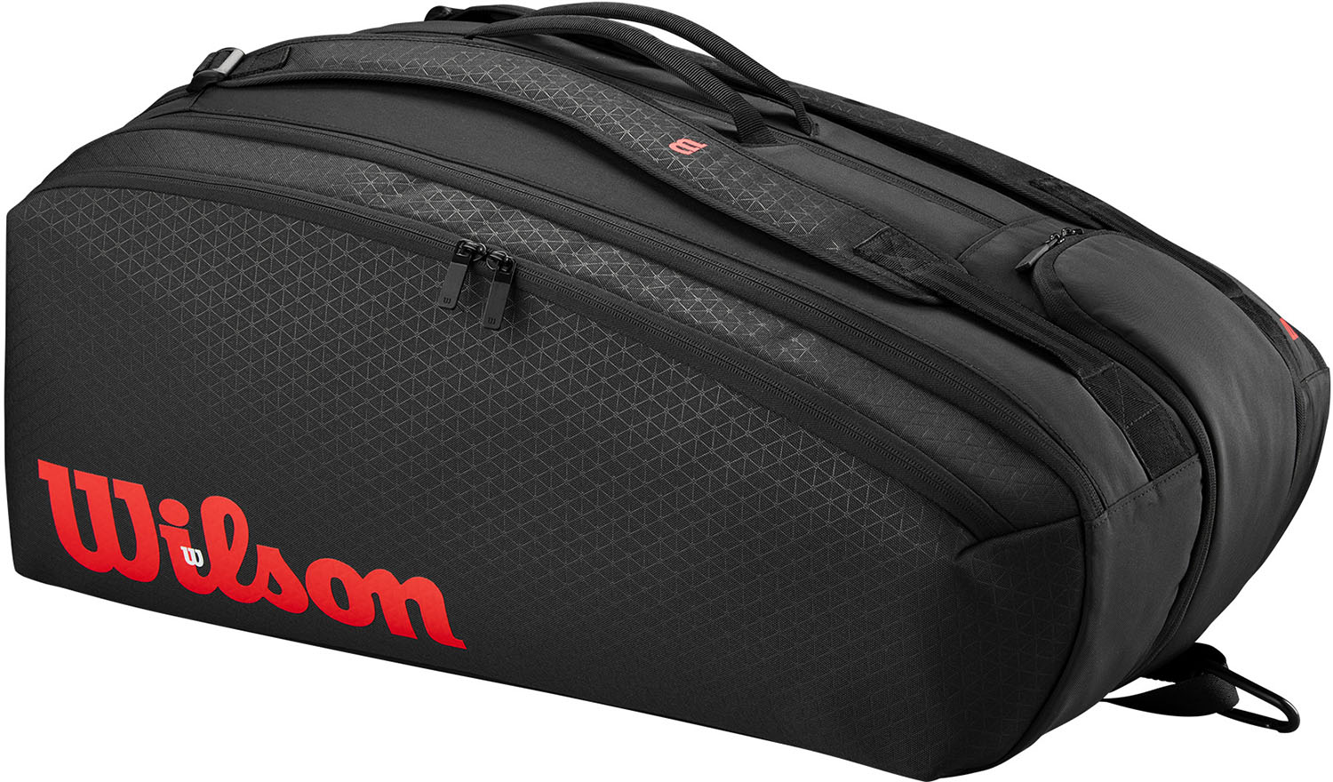 【7月26日2時まで 最大4％OFFクーポン＆P最大10倍】 ウイルソン Wilson テニス CLASH V3 15PK RACQUET BAG BLACK/Infrared ラケットバッグ カバン ラケット15本収納可能 軽量 耐久性 WR80382010｜ゴトウスポーツ（SPG-SPORTS）