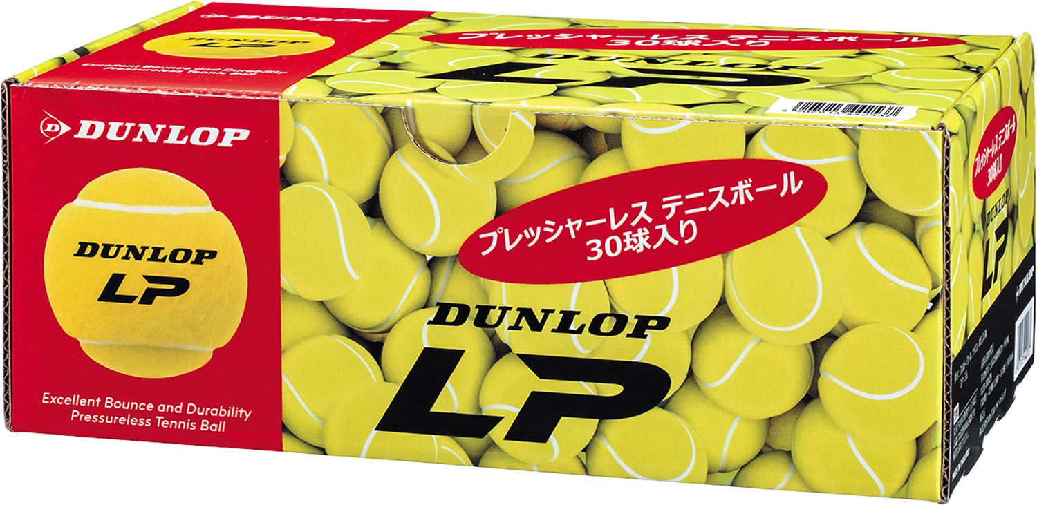 【4月18日まで 最大4％OFFクーポン＆P最大10倍】 ダンロップ DUNLOP テニス LP プレッシャーレス テニスボール 硬式 練習球 ノンプレッシャー プラクティスボール 耐久性 部活 クラブ活動 サークル トレーニング 自主練 DLP30BOX