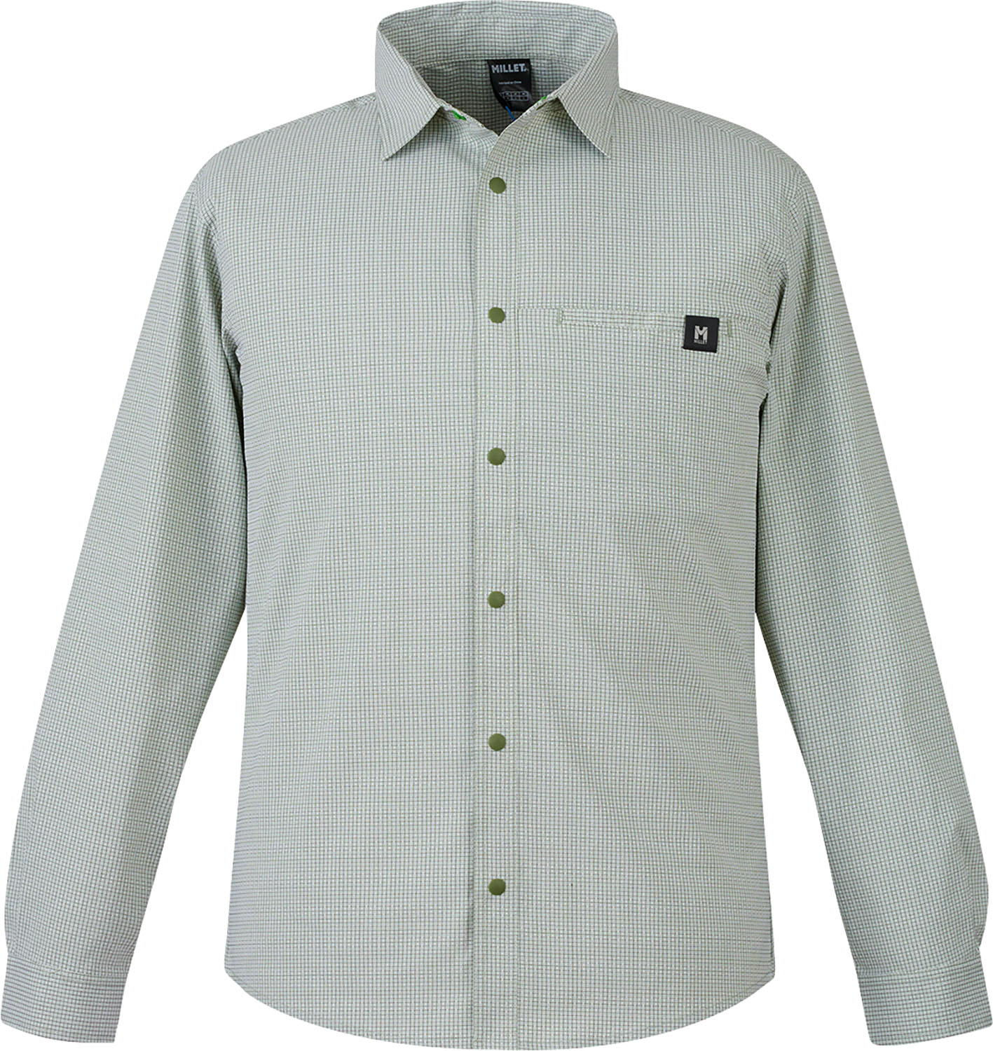 【7月26日2時まで 最大4%OFFクーポン&P最大10倍】 ミレー MILLET アウトドア IB CHECK SHIRT LS M シャツ 長袖 軽量 防虫機能 速乾 接触忌避剤 ペルメトリン インセクトバリヤー 虫を寄せ付けにくい 夏 ポリエステル MIV03194|ゴトウスポーツ(SPG-SPORTS)