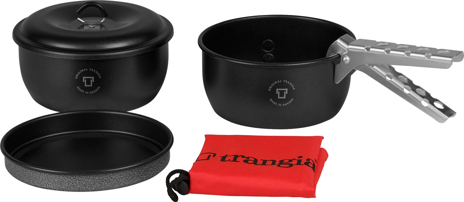 トランギア Trangia アウトドア ツンドラ 3ミニ ブラックバージョン クッキング 調理器具 鍋 フライパン バーベキュー ソースパン スタッキング可 2way キャンプ クッカー セット 防災 TRTUNDRA3M