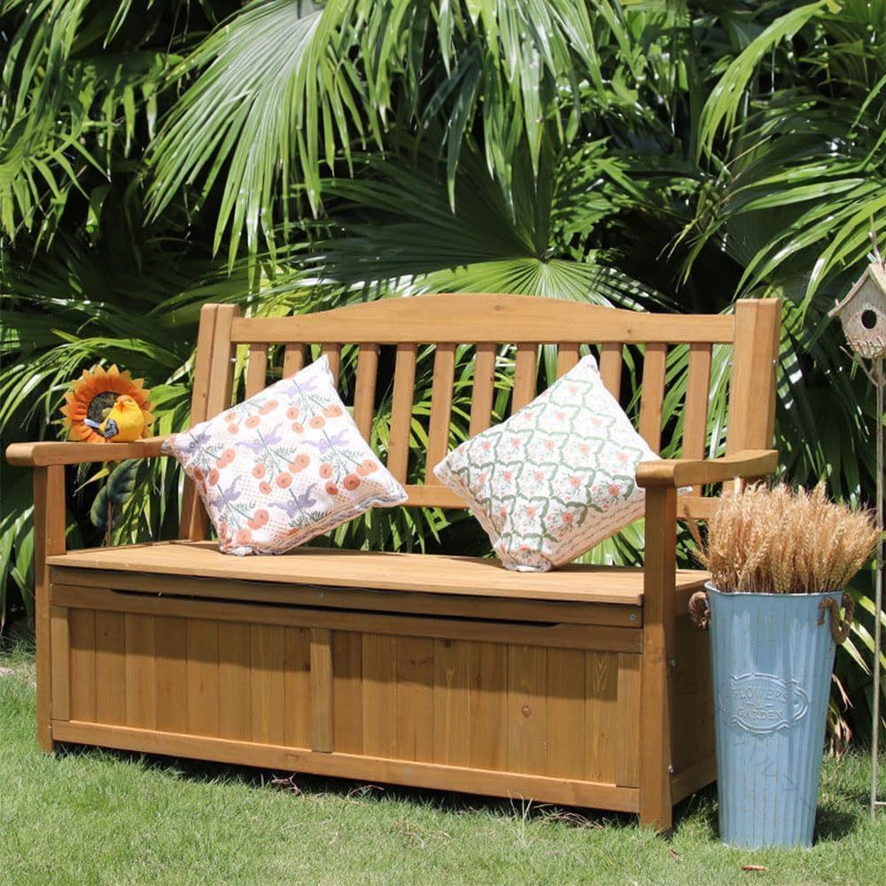 ガーデンベンチ おしゃれ 収納付き 木製ベンチ 屋外用 大容量 ベランダ家具 テラスチェア 庭園用 ホワイト 物置きベンチ ガーデン収納 イス付き ベンチチェア 収納ボックス スツール 長尺ベンチ