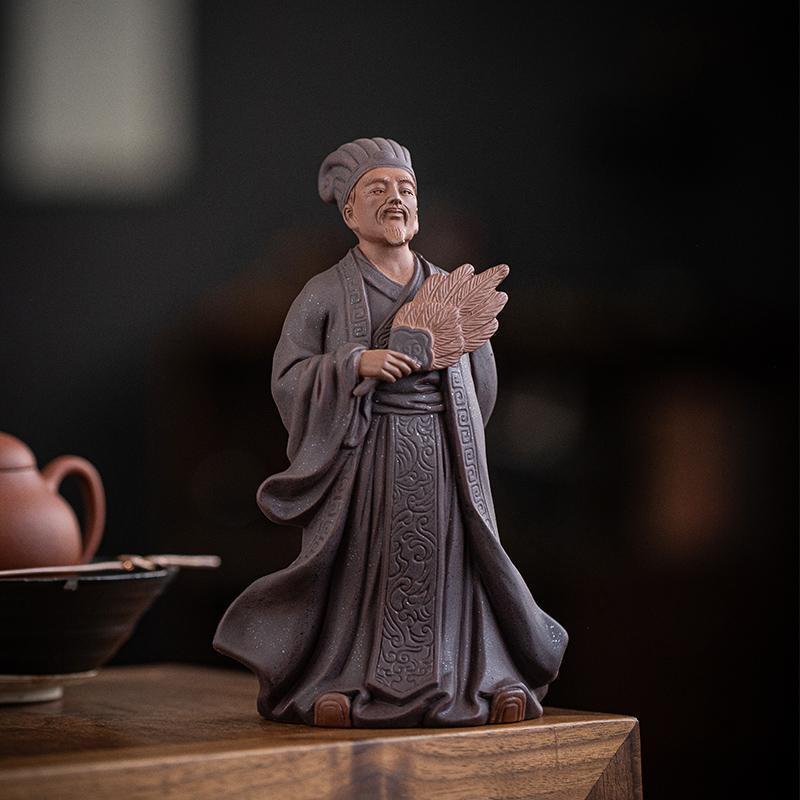 楽天市場】諸葛孔明 三国志 置物 フィギュア インテリア 歴史 彫刻