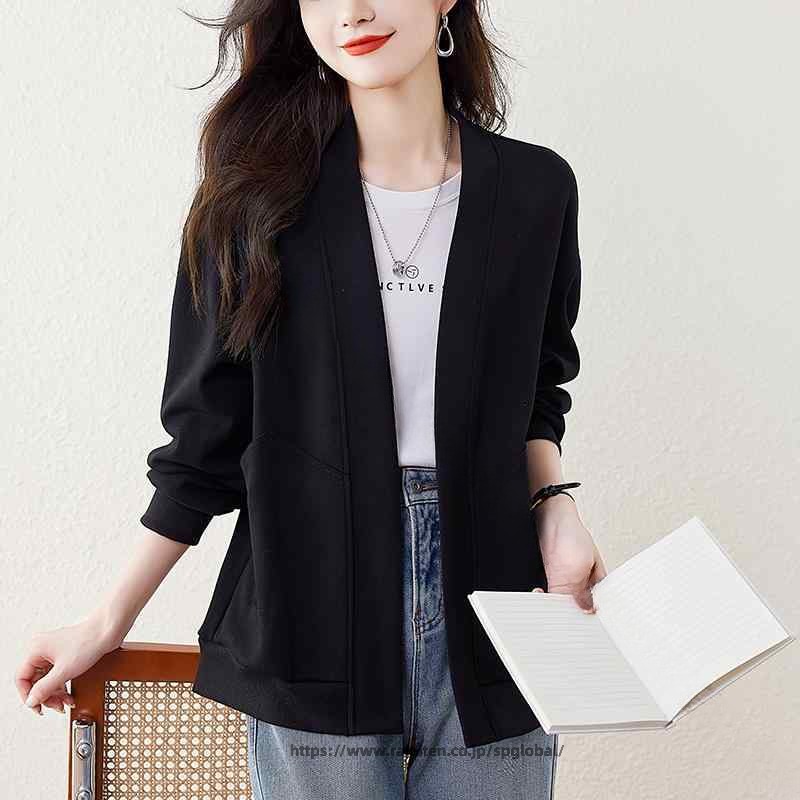 春 秋服 レディース 亭主もち服 大層らしい 大きさ 分かりやすい Vのど首 プルオーバー ジレー 上衣 流行り物 オシャレ カワイイ 自然的 好いたらしいめ 雅びやか 心地よい
